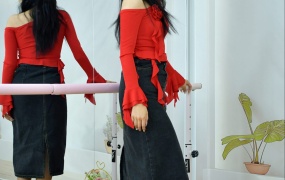 044/小九~《热情红色》一套能在舞池大杀四方的穿搭。